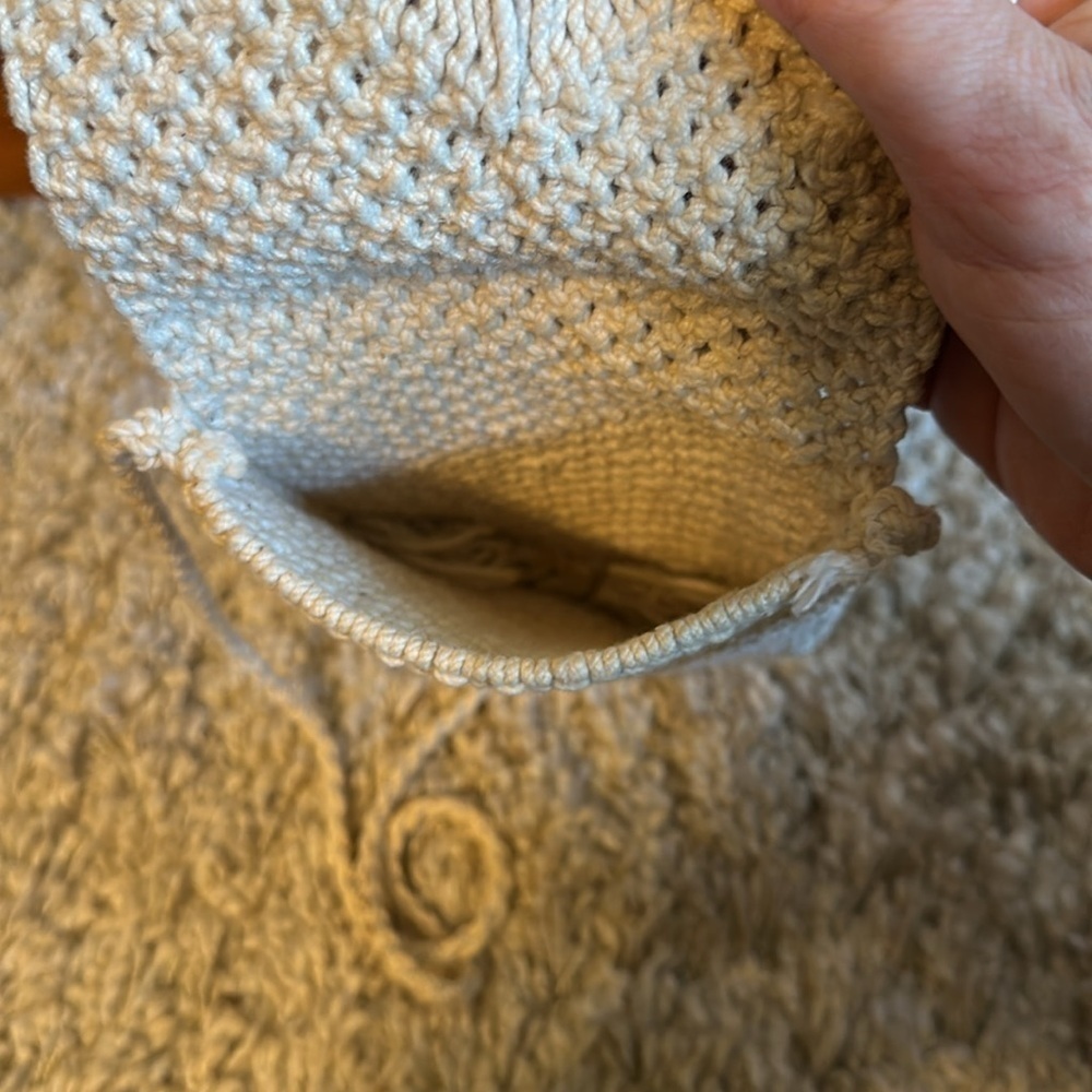 Cream Macrame Fringe Bag - Picture 4 of 4